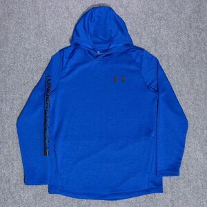 Under Armour Athletic Tech ColdGear Loose Pullover Blue Hoodie Men's Large UA